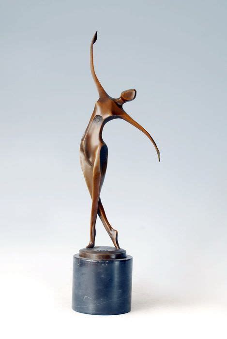 Atlie Bronzes Modern Bronze Sculptures Statues Figurine Abstract Home Decor Single Dancer Trophy