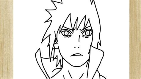 Como Dibujar A Sasuke Uchiha Facilmente