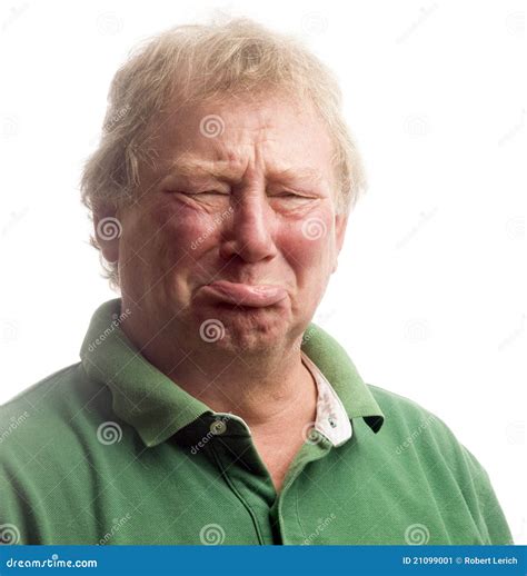 Sad Man Crying Like A Chlid Royalty Free Stock Photography