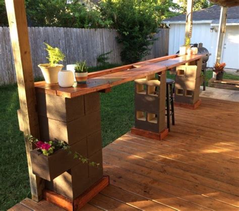 30 Homemade Outdoor Bar Top Ideas