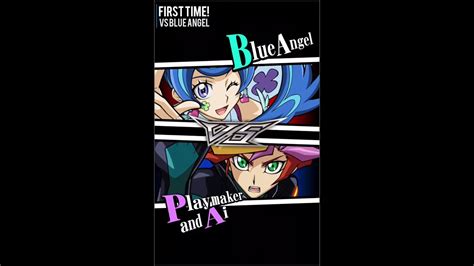 Yugioh Duel Links First Time Playmaker Meets Blue Angel Youtube