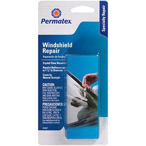 Use the razor blade to carefully press the resin toward the edges of the film. Permatex® Bullseye™ Windshield Repair Kit - Permatex