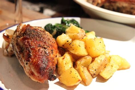 Sprinkle each chicken breast evenly with paprika and bake in oven for 35 minutes or until the chicken is cooked to an internal temperature of 165 degrees f. Pan roasted chicken breast, roasted Yukon gold potatoes ...