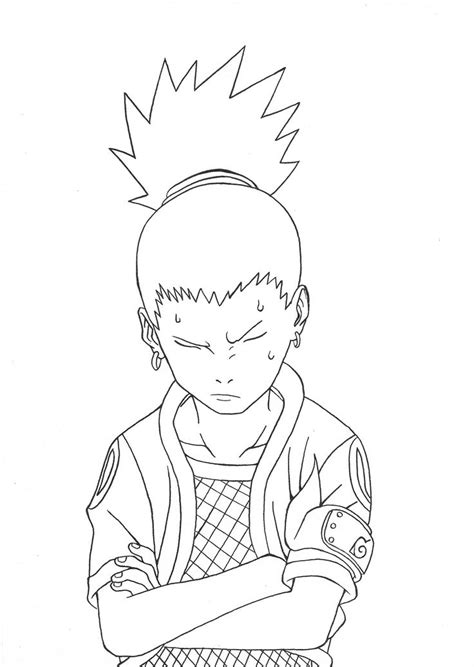Shikamaru Nara Desenhos Para Colorir Naruto Naruto E Sasuke Desenho