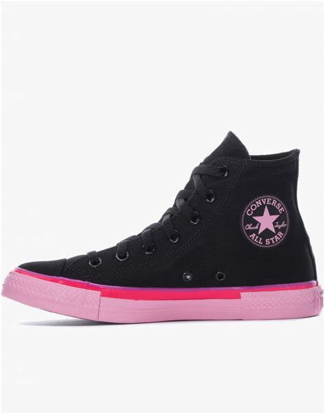 Converse Black Pink High Top Women Shoes Converse