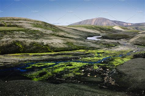 Landscape With Moss In Iceland Stock Photo Containing Iceland And