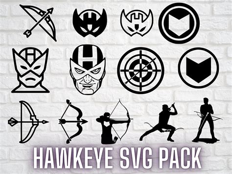 Hawkeyemarvel Svg Pack Avenger Hawkeye Svg Pack Etsy