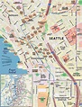 Plan et carte de Seattle : carte hors-ligne et carte détaillée de la ...