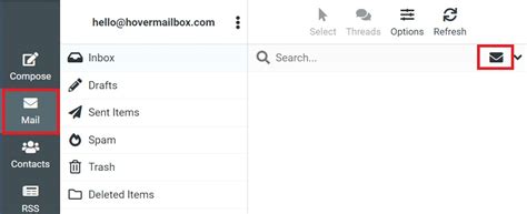 Using The Webmail Mail Tab Hover Help Center