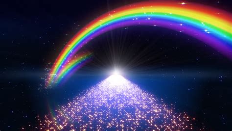 Rainbow In Space Way Stock Footage Video 691414 Shutterstock