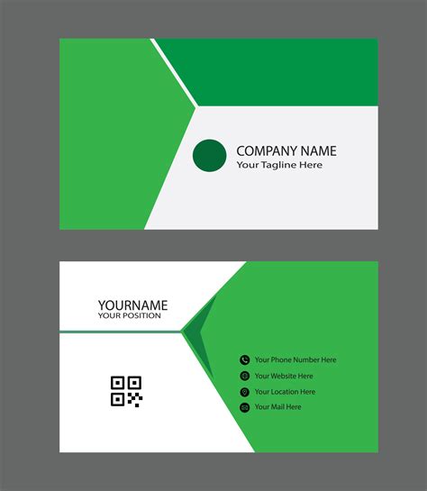 Creative And Modern Business Card Template Design Illustration