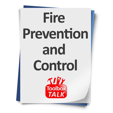 Download A Toolbox Talks Template Fire Prevention And Control