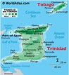 Map Of Trinidad And Tobago Showing Natural Resources