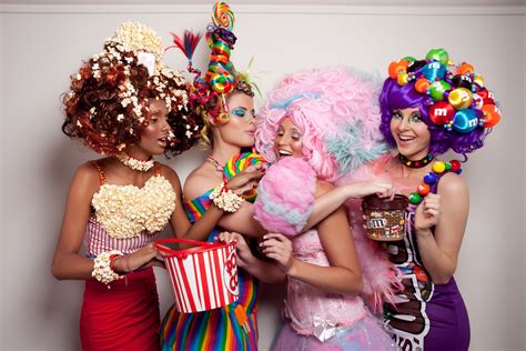 fantasia kostüme selber machen candy girls süßigkeiten kostüme