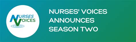 Nurses Voices Announces Season Two Nurses Voices
