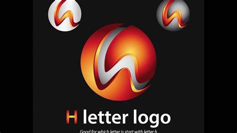 How To Make 3d H Letter Logo Design In Adobe Illustrator Cc Youtube