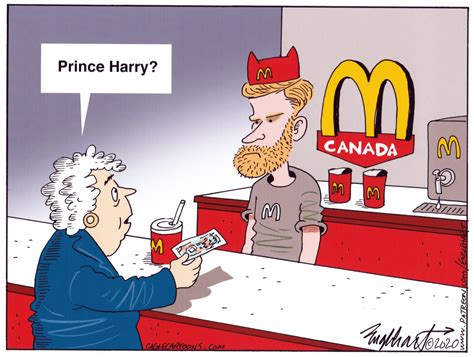 Cartoons Prince Harry Meghan Markle Step Back From Royal Roles