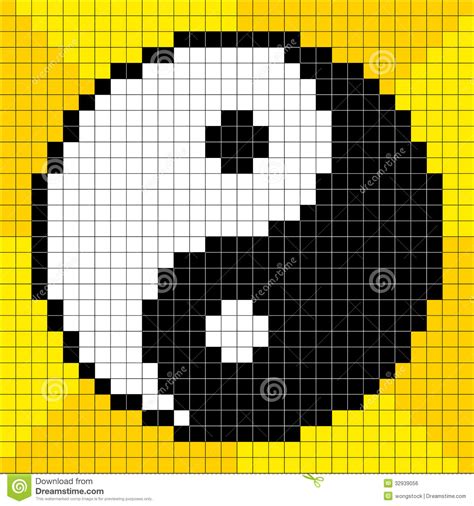 1200 x 1200 jpeg 92 кб. 8-bit Pixel-art Yin Yang Symbol Stock Vector ...