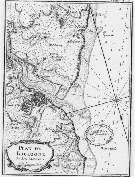 Plan De Boulogne Sur Mer En 1764