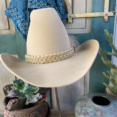 Vintage Stetson 4x Beaver Western Hat Size 6 34 In 2022 Western Hats