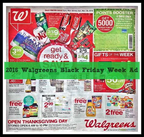 Receive savings of up to 50% off when you shop the clearance section of walgreens. Walgreens 2016 Thanksgiving & Black Friday Weekly Ad Now Online