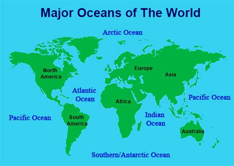 The Blue Planet How Many Oceans Are There In The World