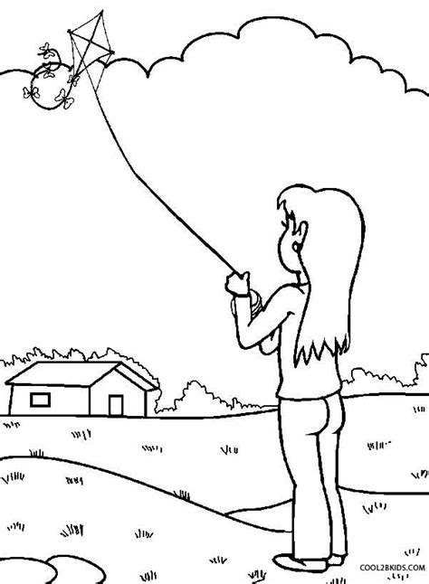 You will choose nice colors and make coloring for this coloring page called baby boy flying a kite. Printable Kite Coloring Pages For Kids | Cool2bKids