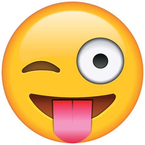 Download Tongue Out Emoji with Winking Eye | Emoji Island png image