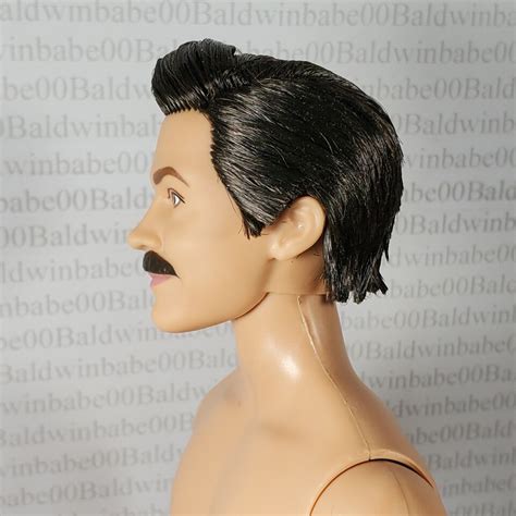 H Nude Ken Brunette Mustache Ted Lasso Articulated Model Muse Doll