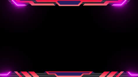 Stream Overlay Twitch Overlay Pink Neon Video Frame Transparent
