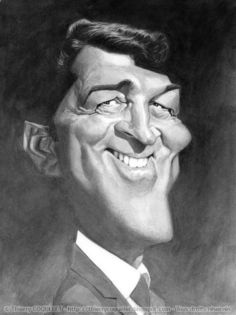 Dean Martin By Thierry Coquelet Caricature Funny Caricatures