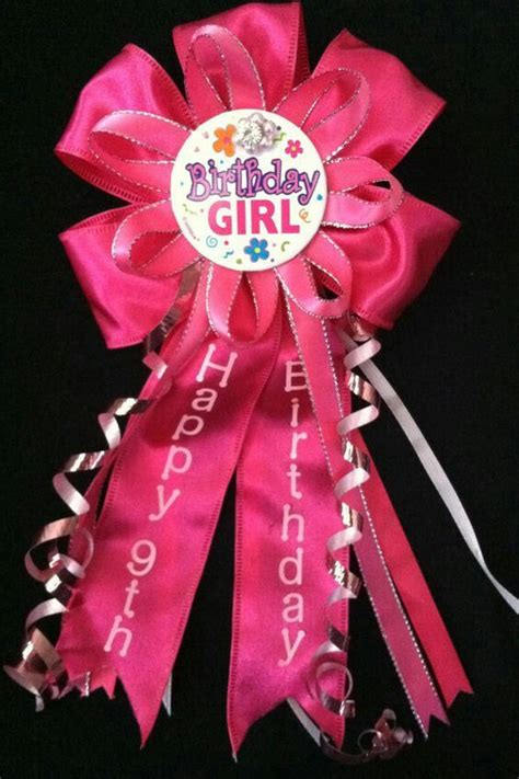 Diy Birthday Ribbon Pin Candy Land Birthday Party Birthday Pins Candyland Birthday Girl
