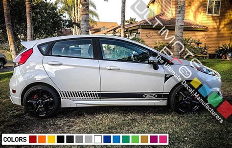 Decal Sticker Stripes For Ford Fiesta Rs St Body Trim 2007 2008 2009