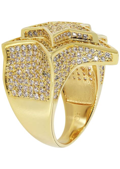 Gold Plated Star Ring 114 Grams Frostnyc