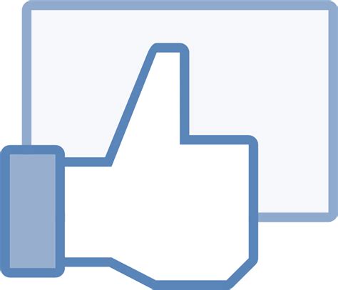 Facebook Like Icon Png Transparent Image Free Stock Facebook Thumbs
