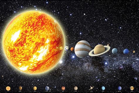 Buy Great Art Childrens Poster Solar System Cosmos Space Planets