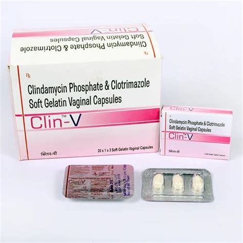 Clin V Clindamycin Phoshphate Clotrimazole Soft Gelatin Vaginal
