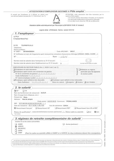 Certificat Administratif De L`employeur 2016