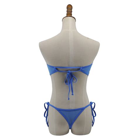 SHERRYLO Sheer Bikini See Through Bikinis Bandeau Top Mini Brazilian