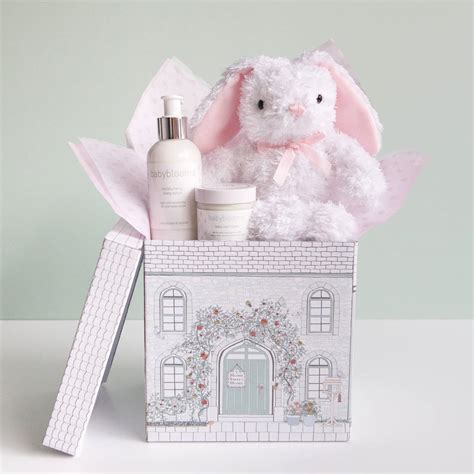 Homemade presents for baby showers are easier than you think! little pink bunny baby gift set by babyblooms ...