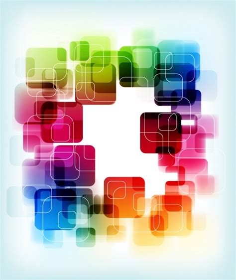 Colorful Abstract Squares Vectors Free Download 42001 Editable Ai