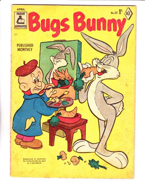 Bugs Bunny No 20 1958 Austalian Painting Portrait Cover Ebay