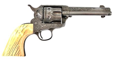 Lot Circa 1899 Engraved Colt Single Action Army 45 Lc Revolver