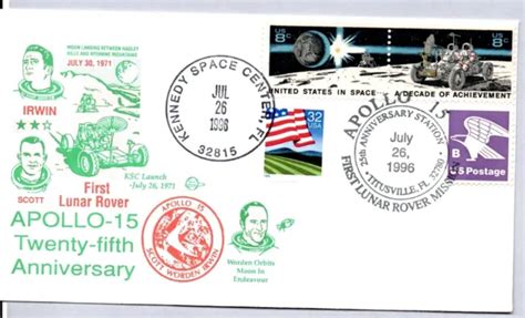 Apollo 15 Launch 25th Anniv 72696 Astronauts Dave Scott Al Worden