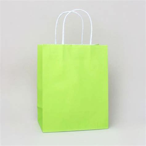X X Cm Lime Green Kraft Paper Gift Bag Inca