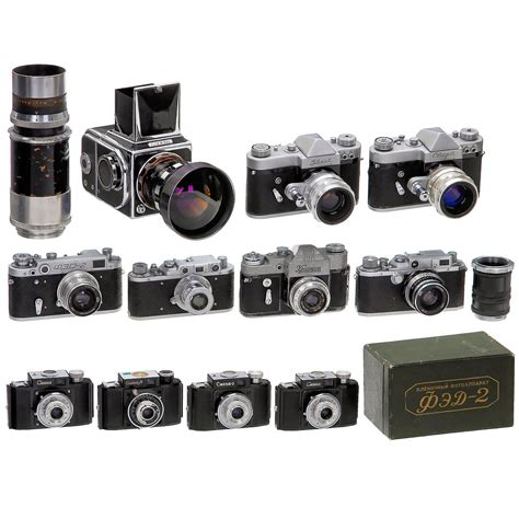 Lot Collection Of 10 Russian Cameras