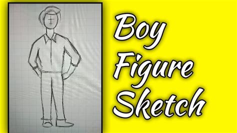 Quick Tutorial For How To Draw Boy Figure Sketch Drawing Tutorial For