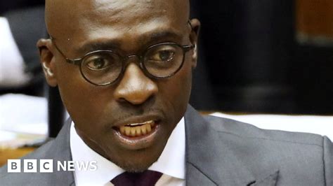 Malusi Gigaba South Africa Minister Blackmailed Over Sex Video Bbc