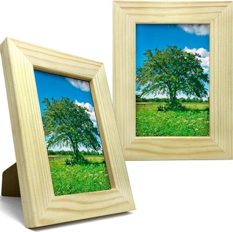 Set Of 2 Unfinished Wood Frames For Crafts For Adults 4x6