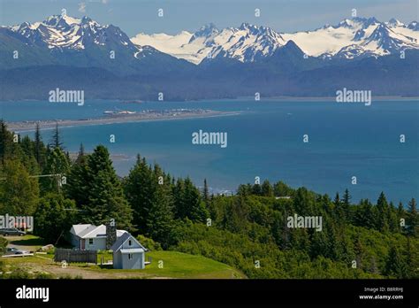 A View Overlooking The Homer Spit And Kachemak Bay In Homer Alaska
